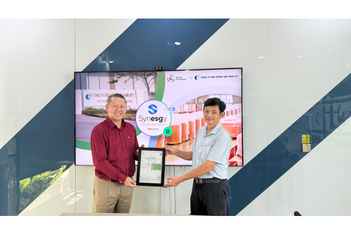  CÔNG TY DÂY ĐỒNG CFT CHINH PHỤC THÀNH CÔNG CHỨNG NHẬN ESG QUỐC TẾ SYNESGY